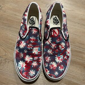Slip-on Floral Graffiti Vans